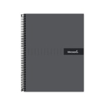 Cuaderno espiral liderpapel a5 micro crafty tapa forrada 120h 90 gr cuadro 5mm 5 bandas6 taladros color negro