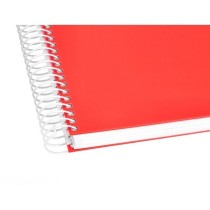 Cuaderno espiral liderpapel a5 crafty tapa forrada 80h 90 gr cuadro 4 mm con margen colores surtidos