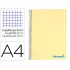 Cuaderno espiral liderpapel a4 micro wonder tapa plastico 120h 90 gr cuadro 5 mm 5 banda4 taladros color amarillo