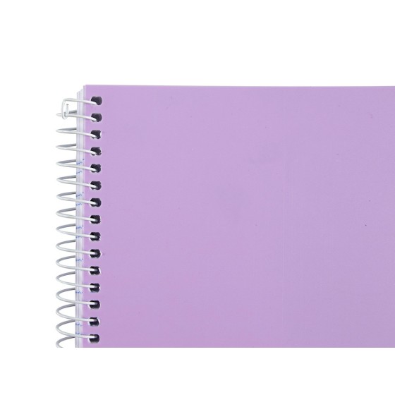 Cuaderno espiral liderpapel a4 wonder tapa plastico 80h 90gr pauta estrecha 2,5mm con margen colores surtidos
