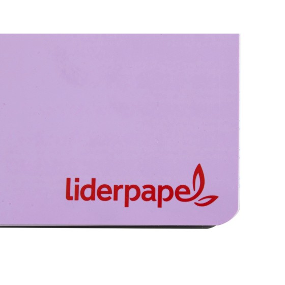 Cuaderno espiral liderpapel a4 wonder tapa plastico 80h 90gr pauta estrecha 2,5mm con margen colores surtidos