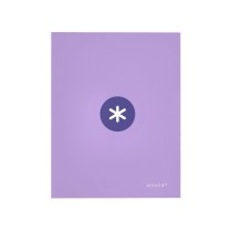 Carpeta liderpapel antartik a4 forrada 4 anillas 25 mm redondas color lavanda