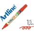 Rotulador artline marcador permanente ek-70 rojo punta redonda 1.5 mm papel metal y cristal
