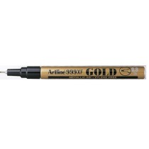 Rotulador artline marcador permanente tinta metalica ek-999 oro punta redonda 0.8 mm