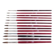 Pinceles acuarela liderpapel nº 6 virola cromada pelo engomado