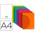 Libreta liderpapel 360 tapa de plastico a4 48 hojas 90g/m2 lisa sin margen colores surtidos