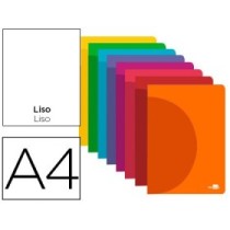 Libreta liderpapel 360 tapa de plastico a4 48 hojas 90g/m2 lisa sin margen colores surtidos