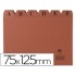 Indice fichero liderpapel carton nº2 75x125 mm