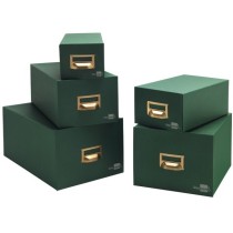 Fichero fichas tela verde 500 fichas n.2 tamaño 75x125 mm