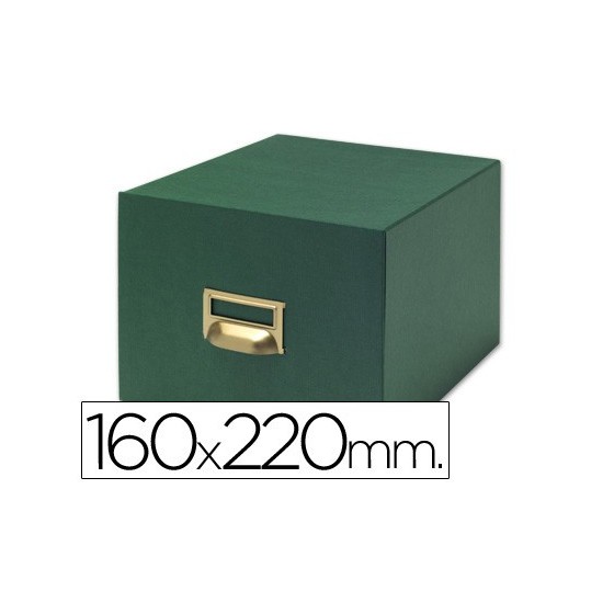 Fichero fichas tela verde 1000 fichas n.5 tamaño 160x220 mm