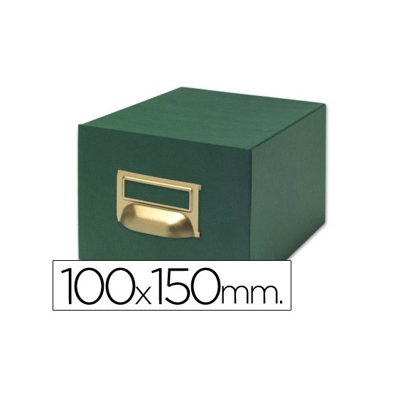 Fichero fichas tela verde 500 fichas n.3 tamaño 100x150 mm