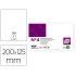Ficha liderpapel lisa nº4 125x200mm paquete de 100 180g
