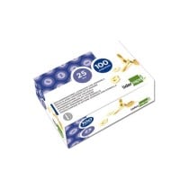 Encuadernadores liderpapel latonados con arandela 21 mm caja de 100 unidades