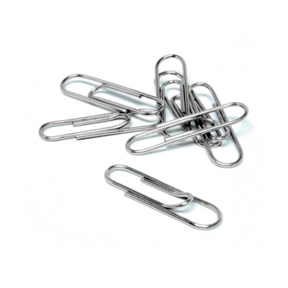 Clips liderpapel nº2 labiados 33 mm caja de 100 unidades