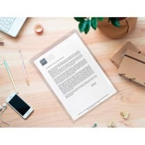 Carpeta dossier uñero plastico q-connect 180 mc folio transparente