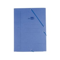 Carpeta liderpapel gomas folio sencilla carton compacto azul
