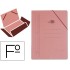 Carpeta liderpapel gomas folio 3 solapas carton compacto cuero