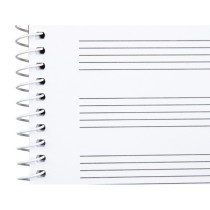 Bloc musica liderpapel pentagrama 3mm folio apaisado 20 hojas 100g/m2