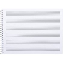 Bloc musica liderpapel pentagrama 3mm cuarto 20 hojas 100g/m2