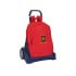 Mochila Escolar Con Carro Evolution Seleccion Española De Futbol 32 x 44 x 16 cm.