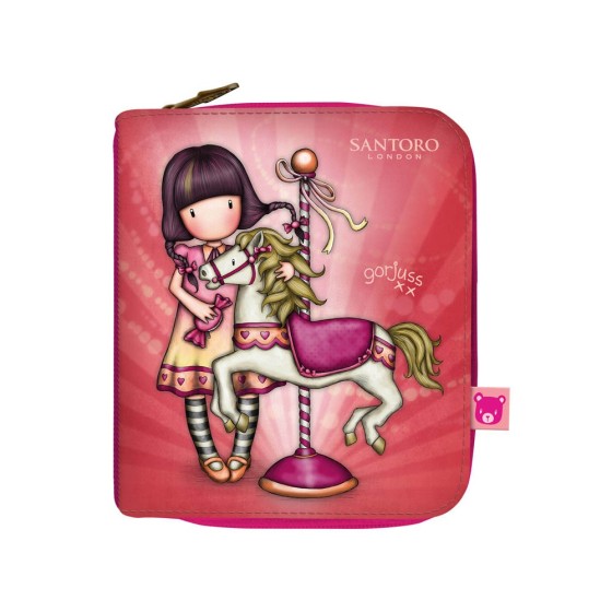 Cartera Gorjuss Fairground Carousel 10 x 13 x 2,5 cm.