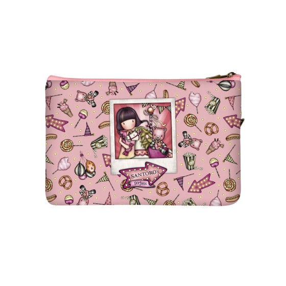 Portatodo Plano Con Bolsillo Gorjuss Fairground Carousel 23,4 x 15,5 x 1,5 cm.