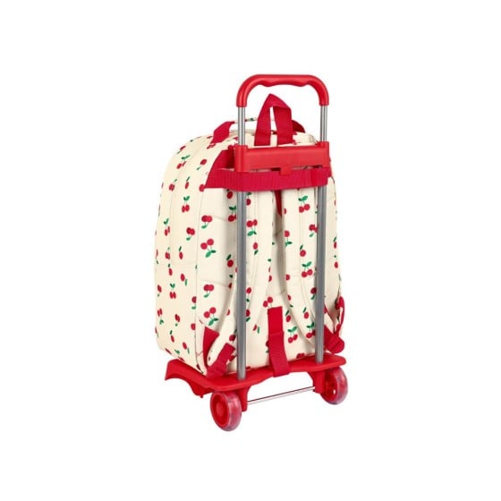 Mochila Escolar Con Carro Safta Cherry 32 x 42 x 15 cm.
