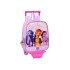 Mochila Escolar Con Carro My Little Pony 22 x 27 x 10 cm.