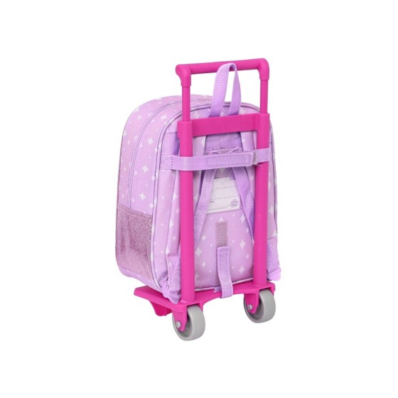 Mochila Escolar Con Carro My Little Pony 22 x 27 x 10 cm.