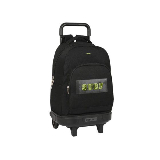 Mochila Escolar Con Ruedas Compactasimple Safta Surf 33 x 45 x 22 cm.