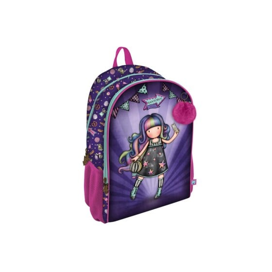 Mochila 2 Cremalleras Gorjuss Fairground Up And Away 31,5 x 40 x 22,5 cm.