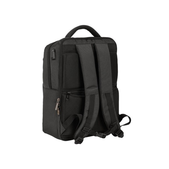 Mochila 2 Bolsillos Portatil 15,6''+Usb Safta Business Grey 31 x 44 x 13 cm.