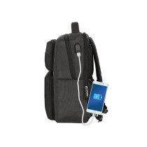 Mochila 2 Bolsillos Portatil 15,6''+Usb Safta Business Grey 31 x 44 x 13 cm.