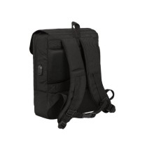 Mochila Con Solapa Portatil 13,3''+Usb Safta Business Black 29 x 39 x 12 cm.