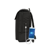 Mochila Con Solapa Portatil 13,3''+Usb Safta Business Black 29 x 39 x 12 cm.