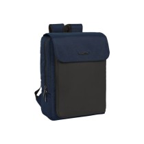 Mochila Con Solapa Portatil 13,3''+Usb Safta Business Dark Blue 29 x 39 x 12 cm.
