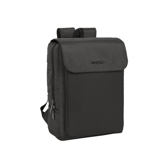 Mochila Con Solapa Portatil 13,3''+Usb Safta Business Grey 29 x 39 x 12 cm.
