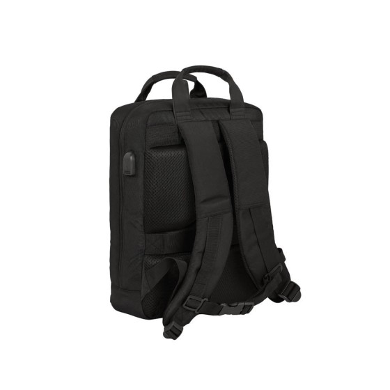 Mochila Para Portatil 13,3''+Usb Safta Business Black 29 x 39 x 11 cm.