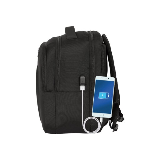 Mochila Pc 15,6'' Y 14,1''+Tab 9,7''+Usb Safta Business Black 31 x 45 x 23 cm.