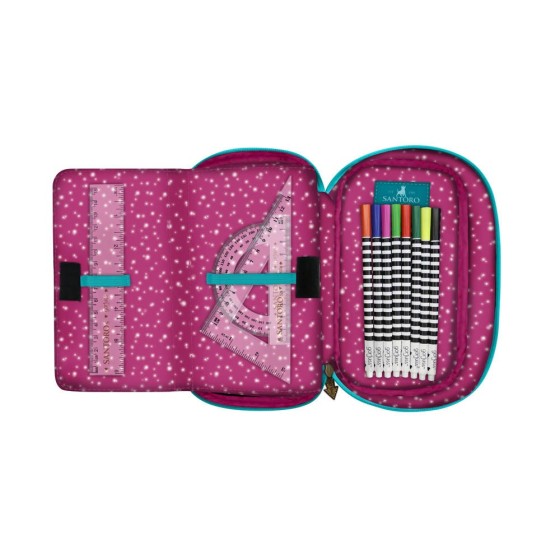 Plumier Desplegable 45 Piezas Gorjuss Fairground Fireworks 12,5 x 22 x 6 cm.
