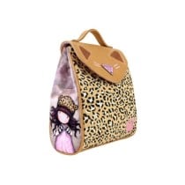 Mini Mochila Solapa Gorjuss Purrrrrfect Love 23 x 11 x 27 cm.