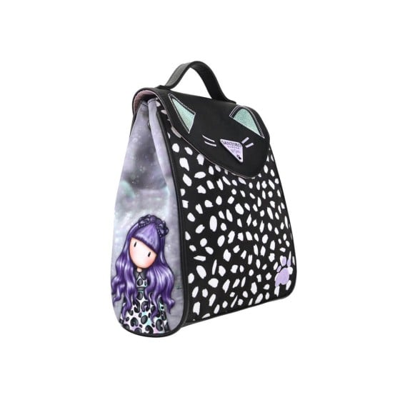 Mini Mochila Solapa Gorjuss Smitten Kitten 23 x 11 x 27 cm.