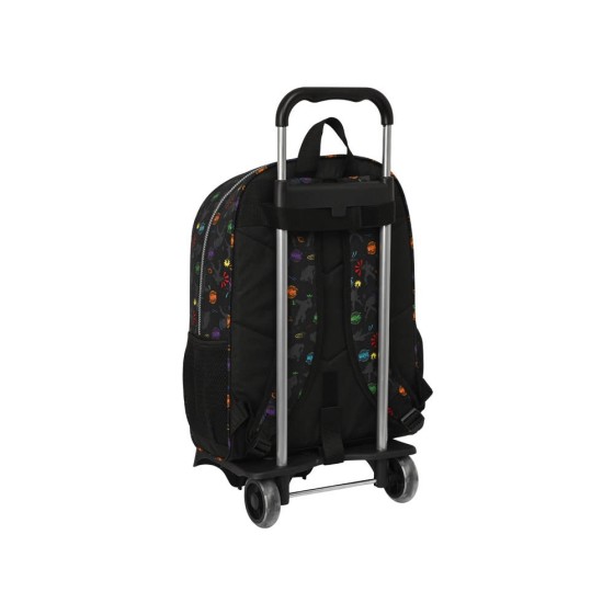 Mochila Escolar Con Carro Avengers Super Heroes 32 x 42 x 14 cm.