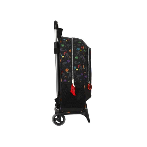 Mochila Escolar Con Carro Avengers Super Heroes 32 x 42 x 14 cm.