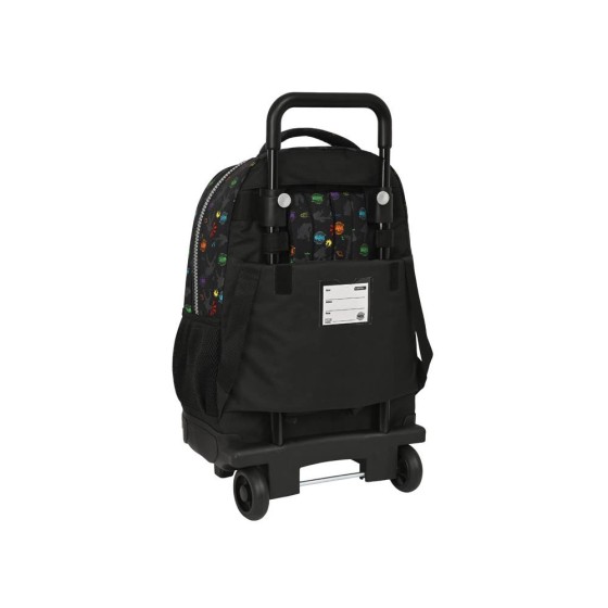 Mochila Escolar Con Ruedas Compacta Extraíble Avengers Super Heroes 33 x 45 x 22 cm.