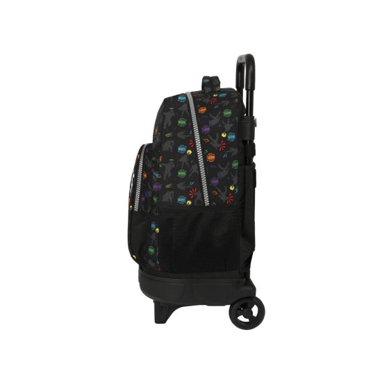 Mochila Escolar Con Ruedas Compacta Extraíble Avengers Super Heroes 33 x 45 x 22 cm.