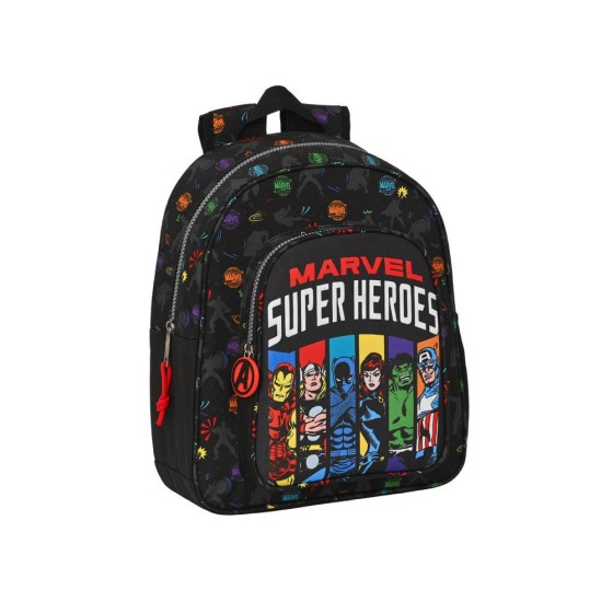 Mochila Infantil Adaptable a Carro Avengers Super Heroes 27 x 33 x 10 cm.