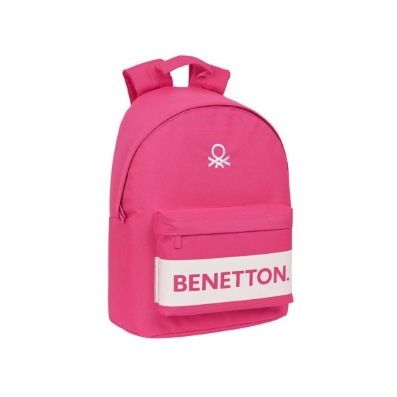 Mochila Para Portatil 14,1 Benetton Raspberry 31 x 41 x 16 cm.