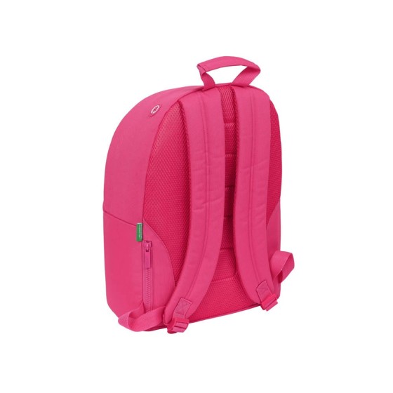 Mochila Para Portatil 14,1 Benetton Raspberry 31 x 41 x 16 cm.