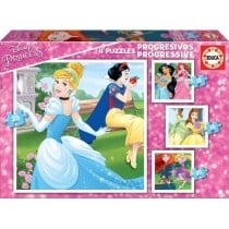 Puzzle Educa Progresivo 12-16-20-25 Piezas Princesas Disney Magical 